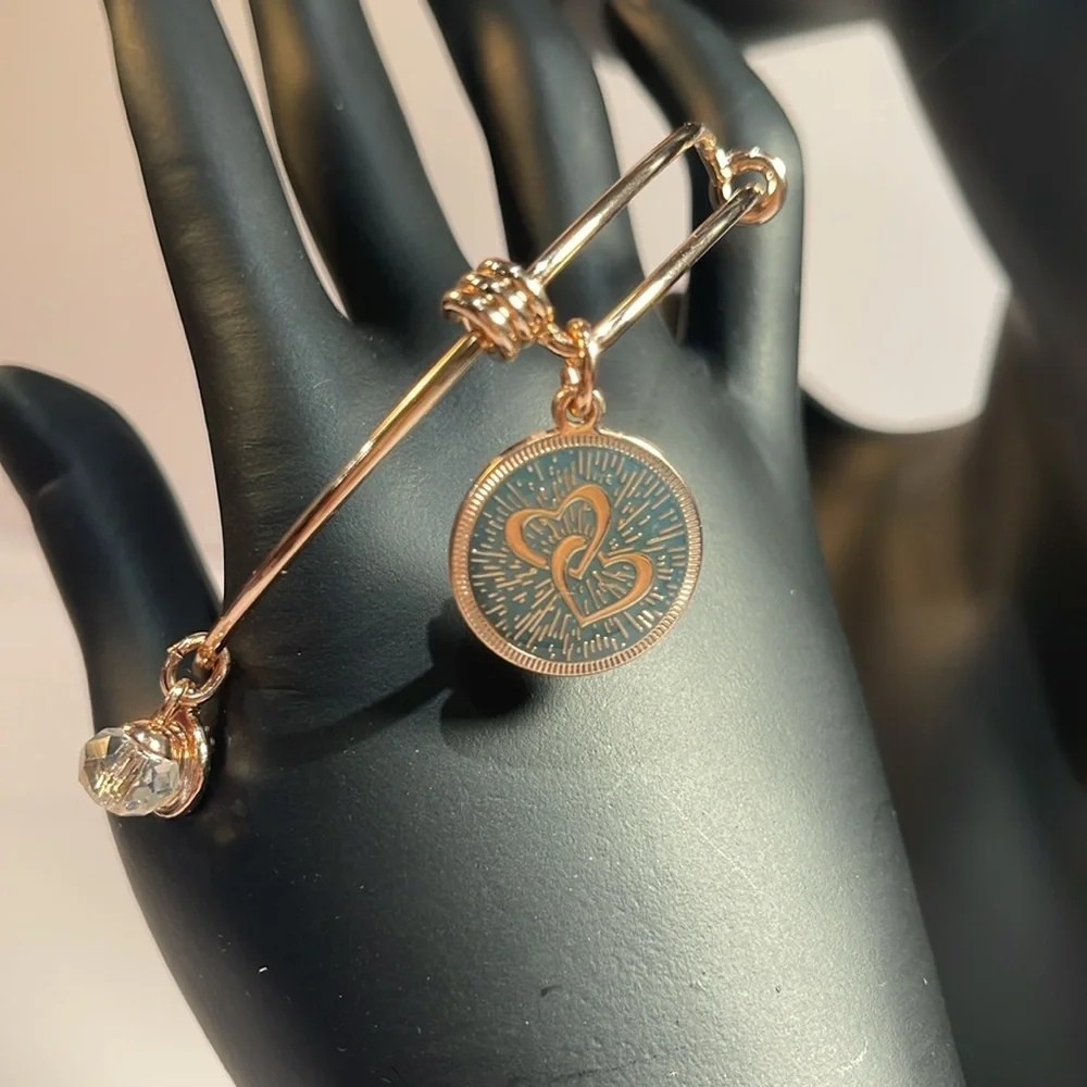 NWT Rosegold Tone Mother/Daughter Bracelet